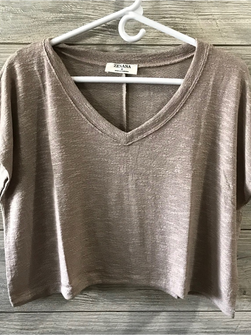 BN Zenana Oversized Crop Top